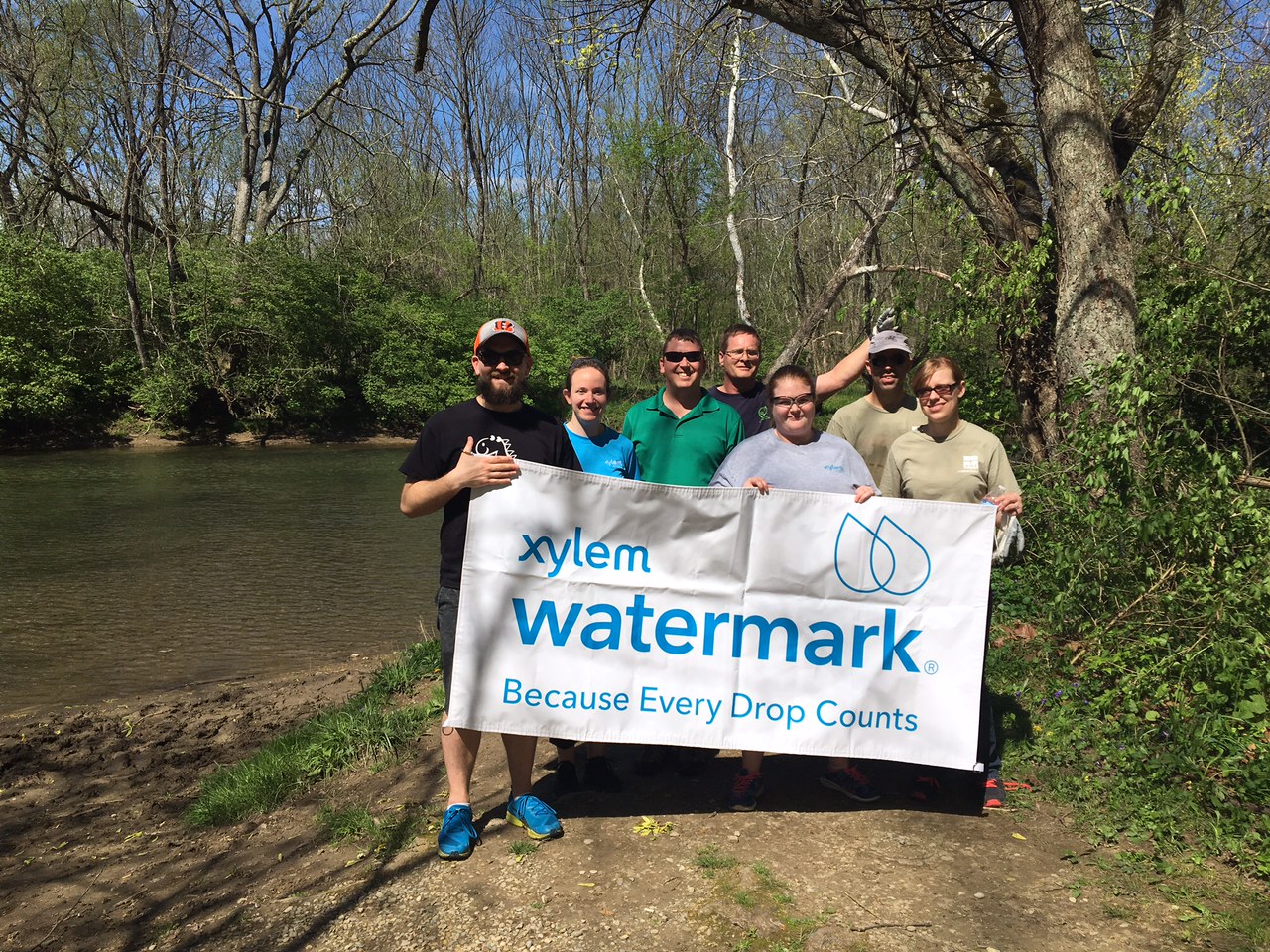YSI Watermark volunteers at Caesar Creek Canoe Access to the Little Miami River.jpg